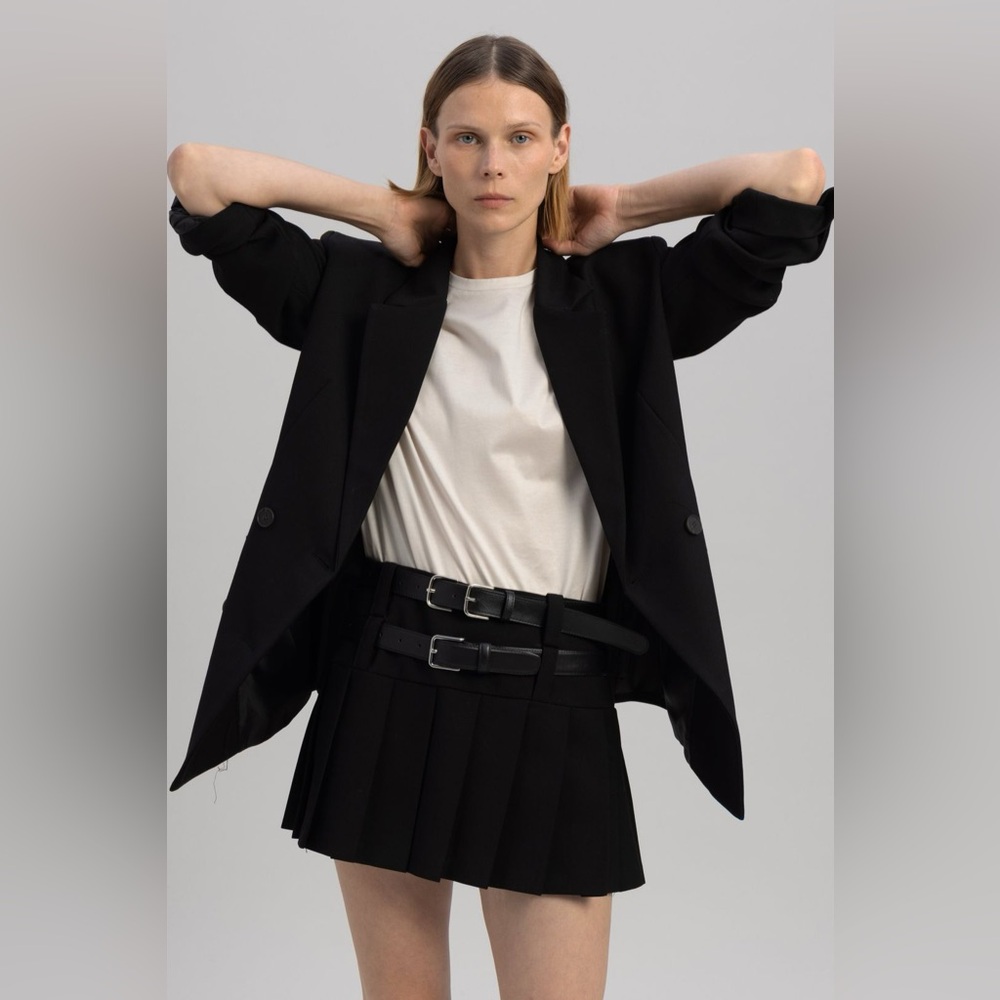 The Frankie Shop Nicole Pleated Mini Skirt